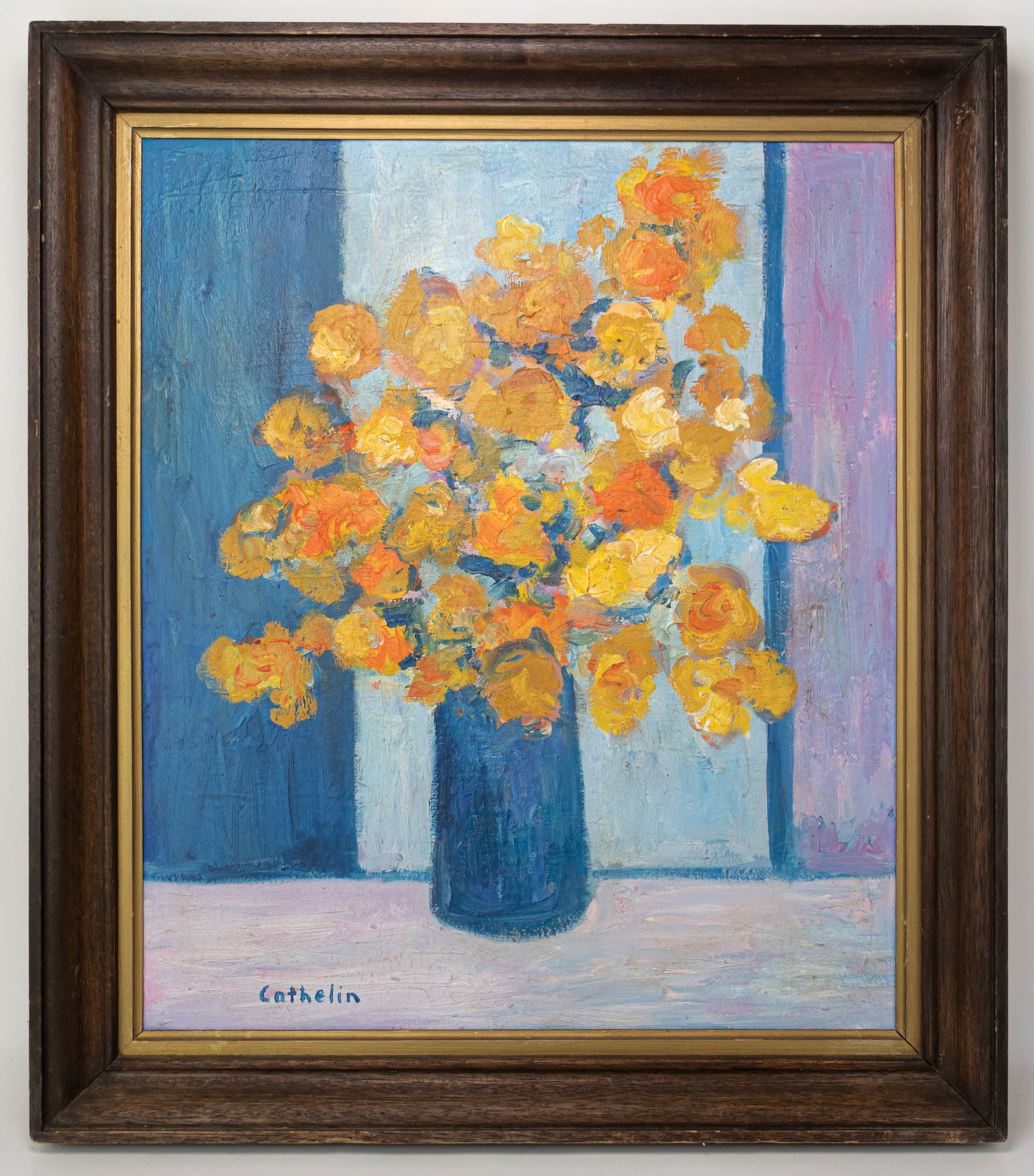 Flower Still Life In Style of Signed Bernard Cathelin (1 of 12)