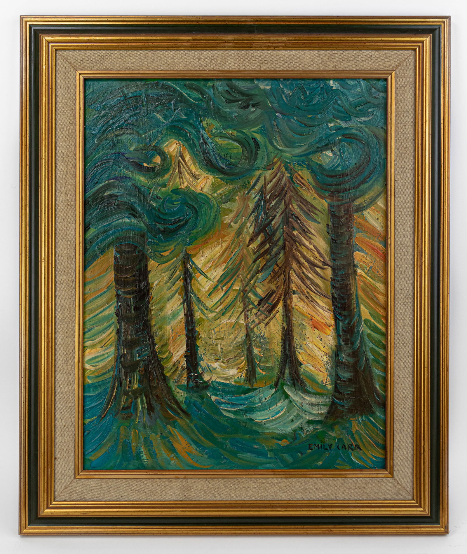 Emily Carr Canadian Framed Oil Painting (Style of) (1 of 12)