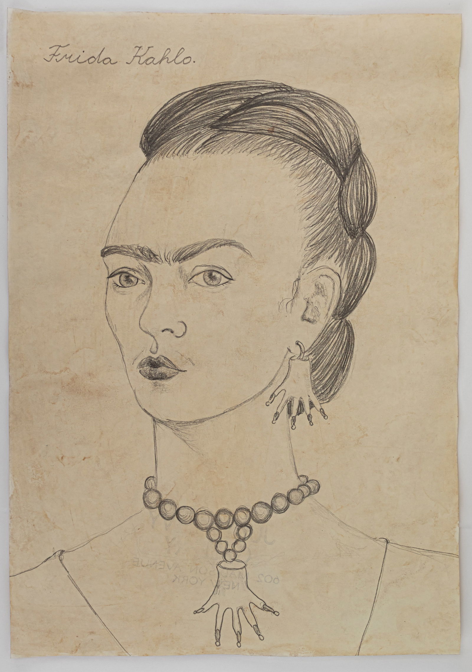 Frida Kahlo Self Portrait Drawing (in Style of) (1 of 4)
