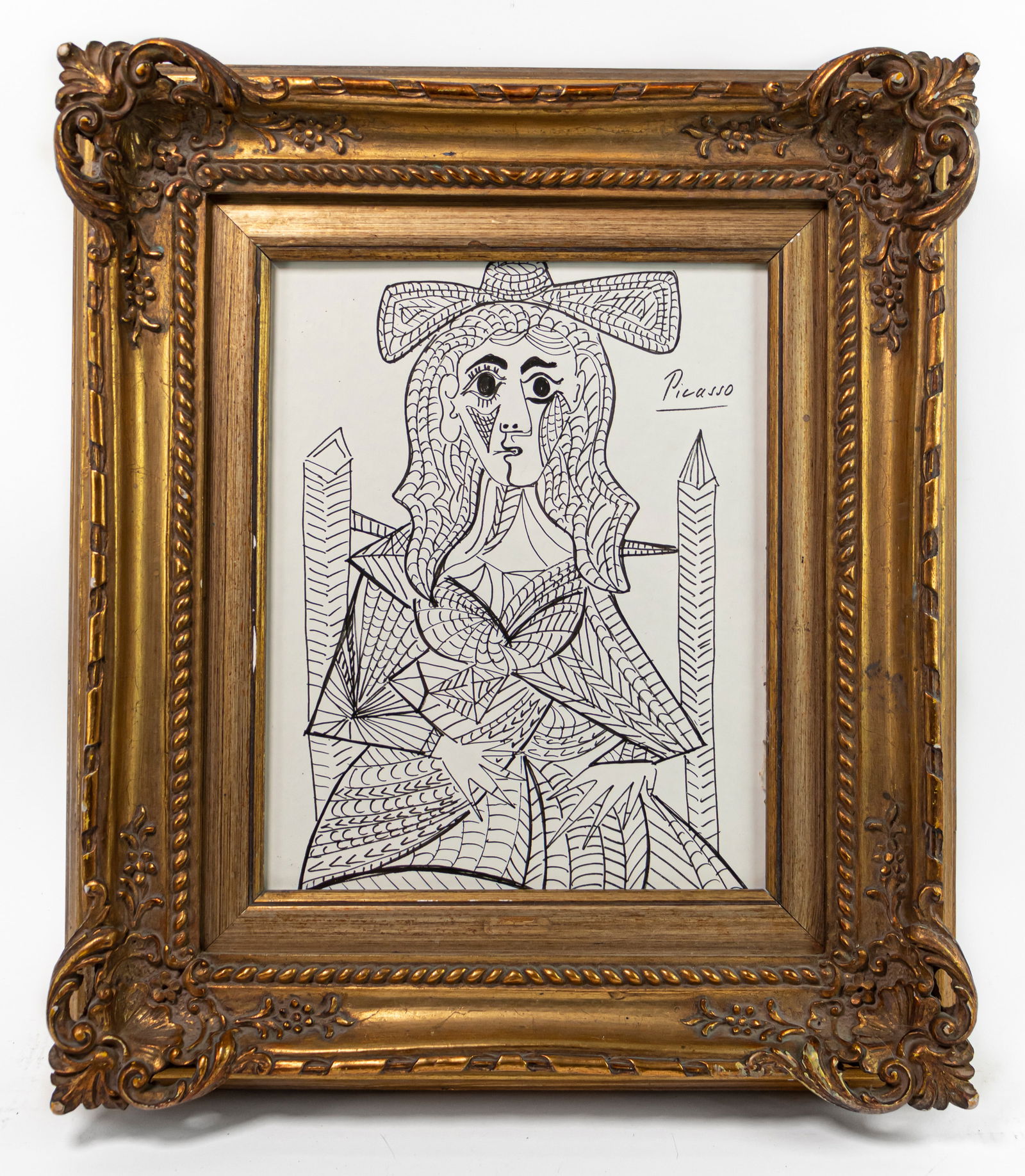 Pablo Picasso Spanish Ink Drawing (In style of) (1 of 11)