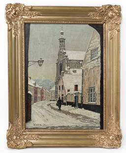 Alfred Sisley Impressionist Oil Painting (Style of): This lot consists of a hand painted Oil on Canvas, rendered in style of the Impressionist landscape painter Alfred Sisley (1839-1899). He was an Impressionist landscape painter who was born and spent