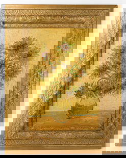 Vincent Van Gogh Dutch Oil Painting on Canvas Sunflowers (In Style of): This lot consists of a hand painted Oil on Canvas rendered in style of the Dutch painter Vincent van Gogh(1853-1890). Vincent Willem van Gogh generally considered the greatest after Rembrandt van Rijn