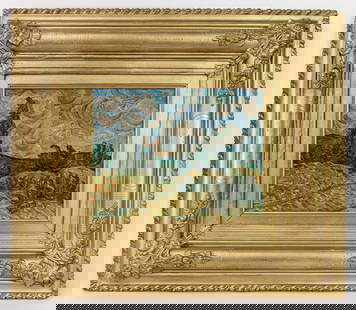 Vincent Van Gogh Dutch Framed Oil Painting on Canvas (In Style of): This lot consists of a hand painted Oil on Canvas rendered in style of the Dutch painter Vincent van Gogh(1853-1890). Vincent Willem van Gogh generally considered the greatest after Rembrandt van Rijn