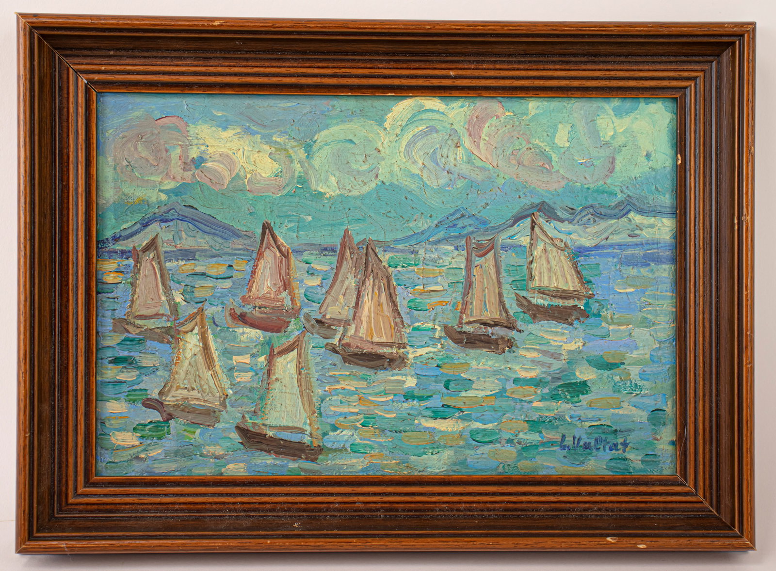 Louis Valtat French Oil Painting on Canvas (In Style of): This lot consists of a hand painted Oil on Canvas rendered in style of the French painter Louis Valtat. Louis Valtat was a French painter and printmaker associated with the Fauves who first exhibited
