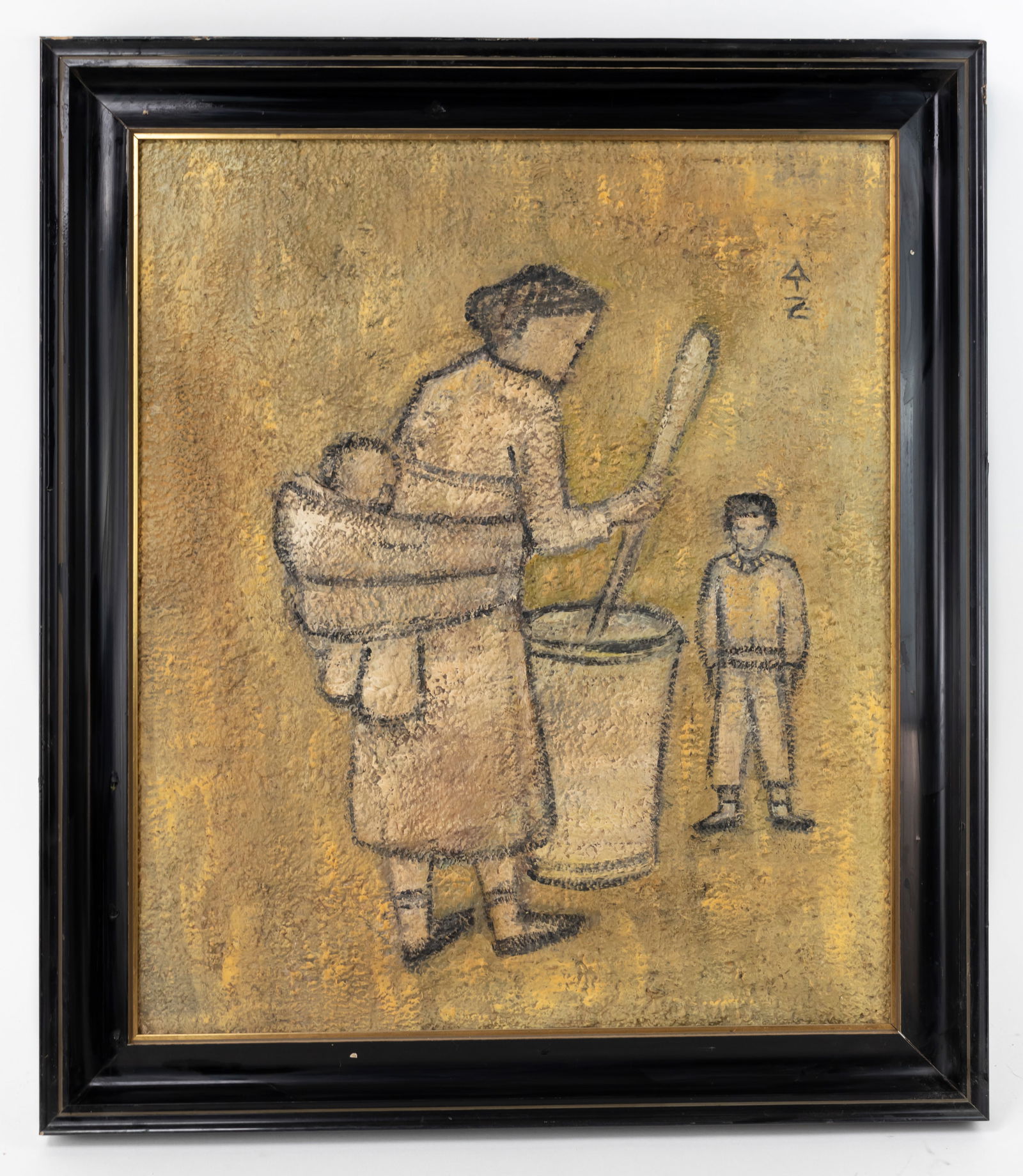 Park Su-geun (Park Soo-keun) Framed Mixed media Artwork (In Style of) (1 of 11)