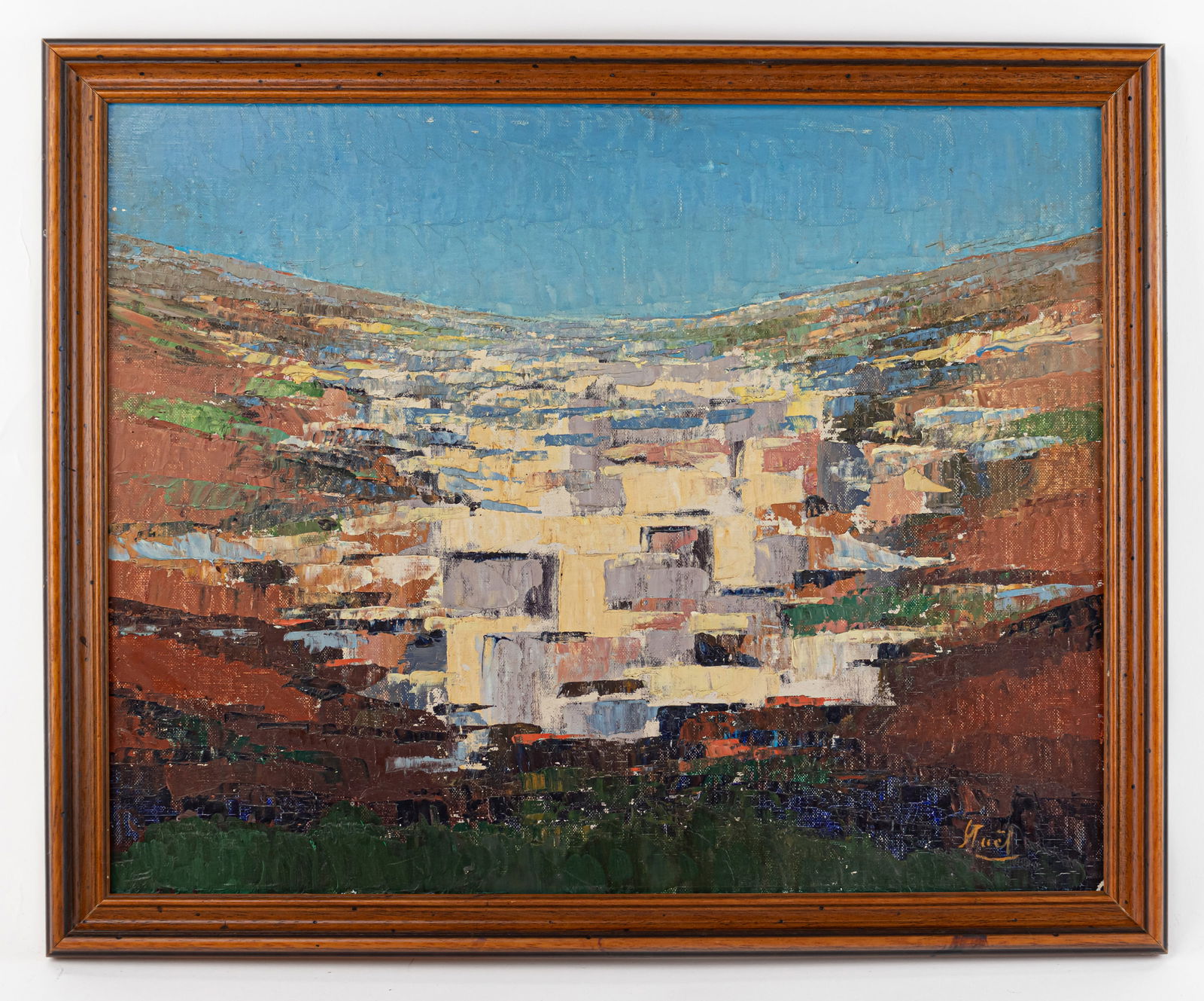 Nicolas de Stael Abstract Landscape Painting (In Style of) (1 of 11)