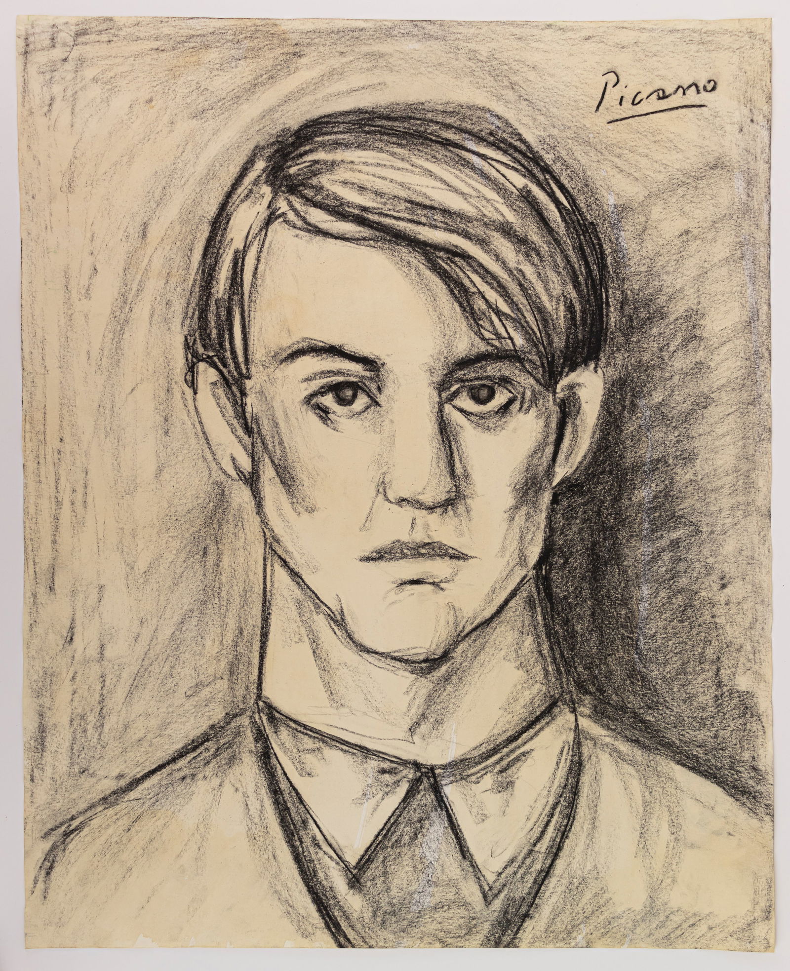 Pablo Picasso Spanish Charcoal Drawing In Style of (1 of 5)