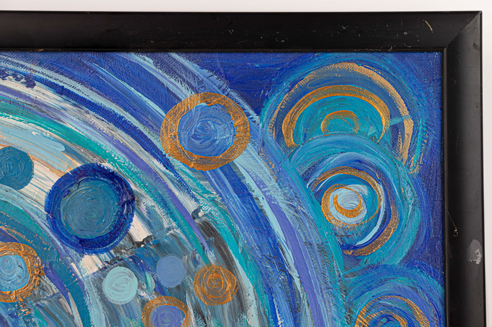 Sonia Delaunay Abstract Framed Oil Painting (In Style of) - 6