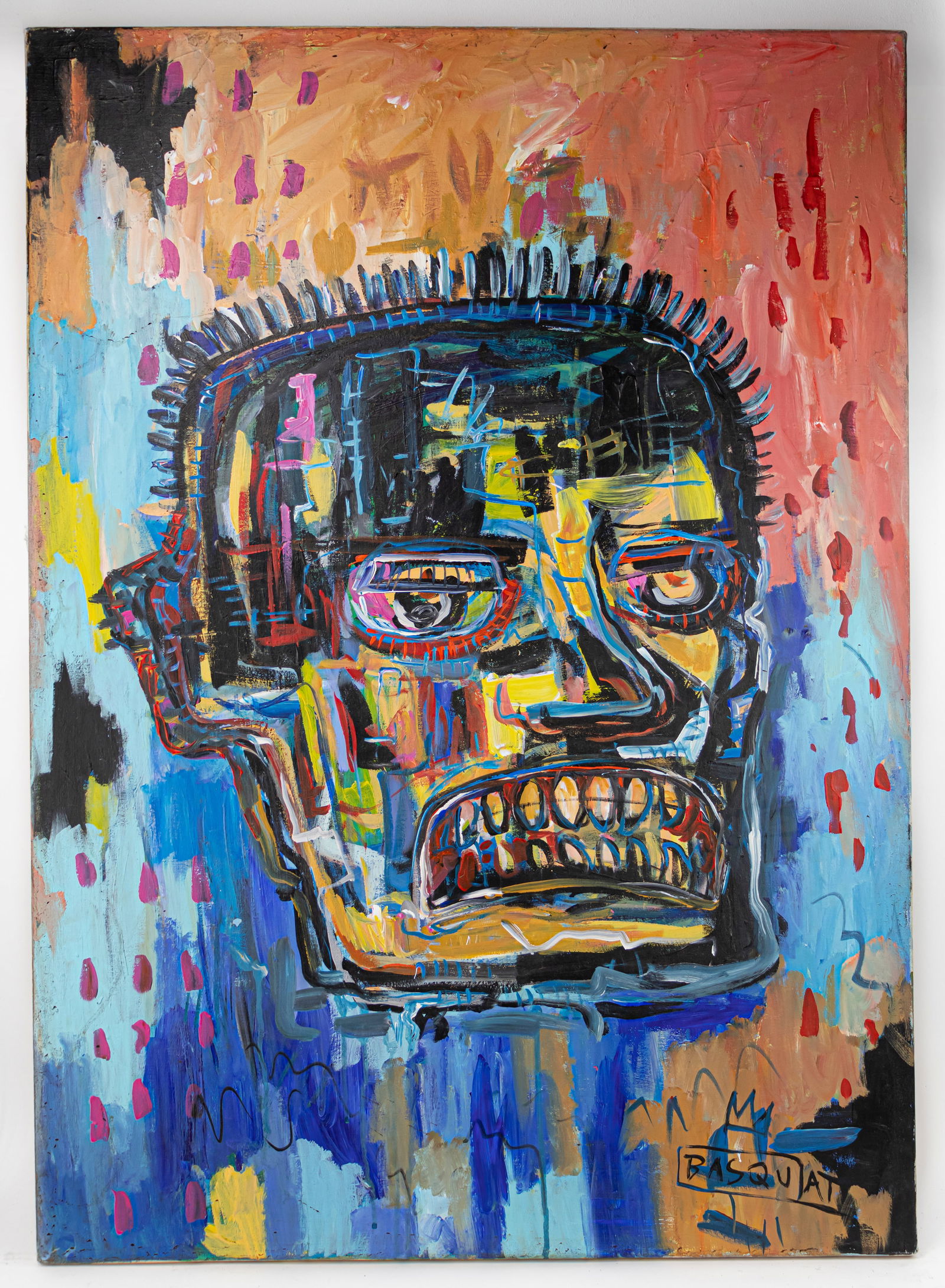 Jean-Michel Basquiat Painting SAMO JMB (In Style of) (1 of 7)