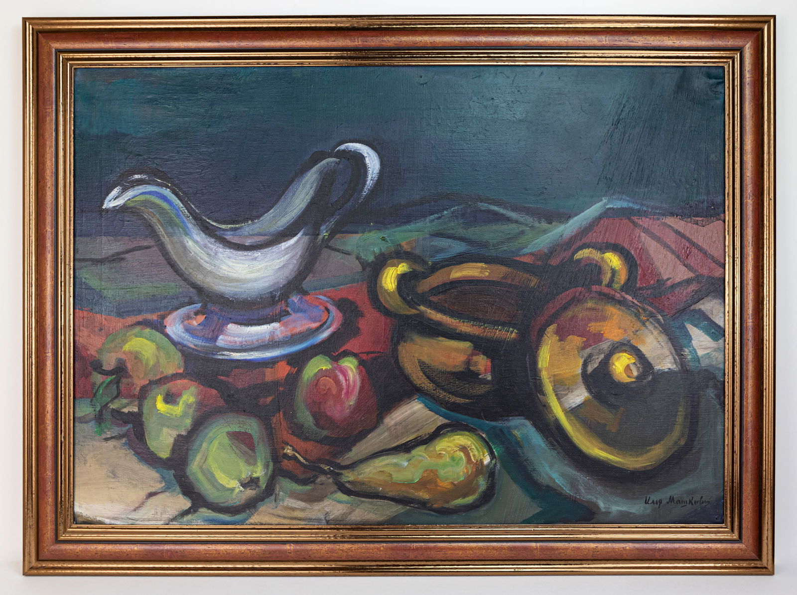 Ilya Mashkov Impressionist Painting In the Style of: This lot consists of a hand painted oil on canvas rendered in style of the Russian Impressionist and Modern painter Ilya Mashkov (1881-1944) lya Mashkov was born in the Tsaritsyn (Volvograd) region in