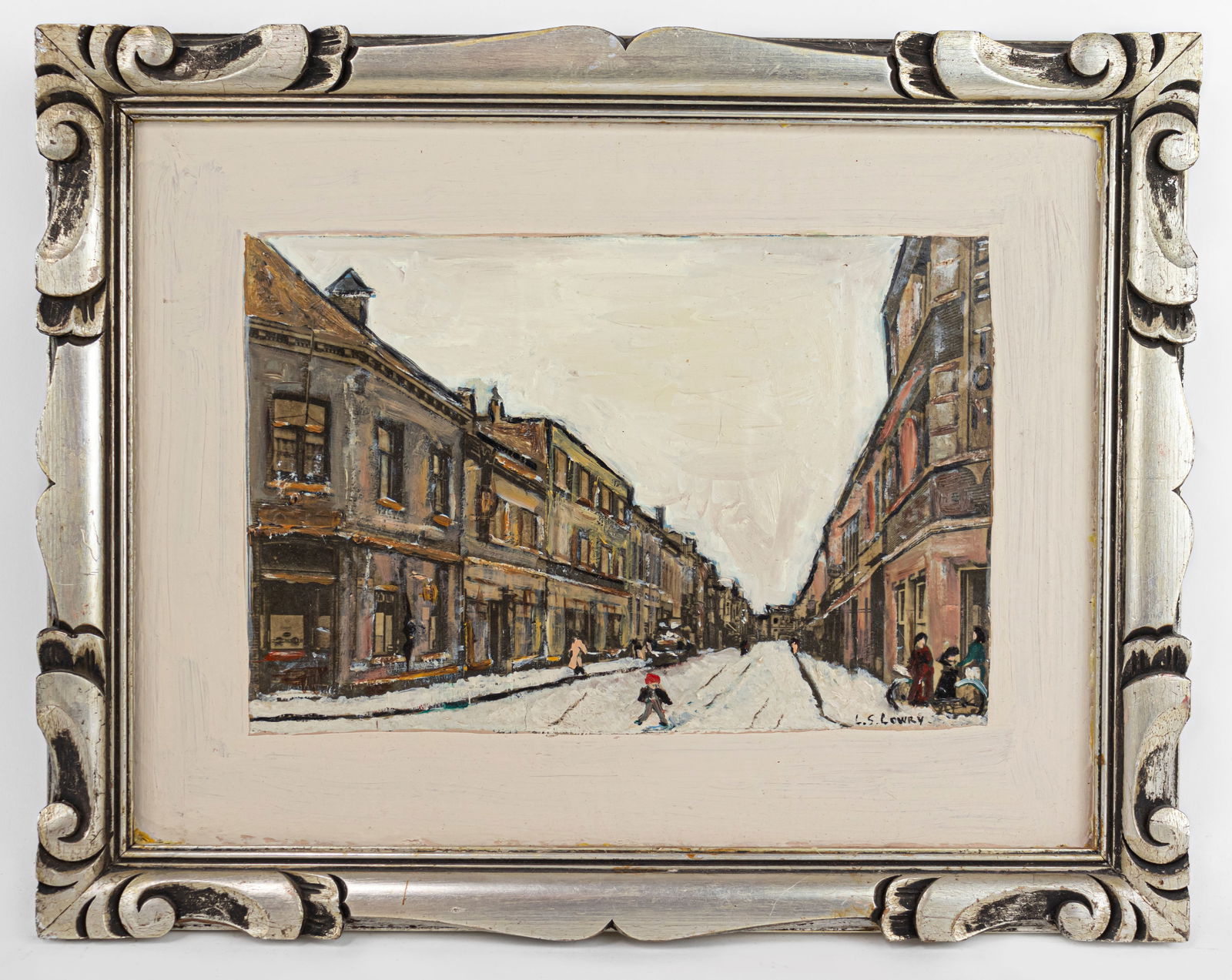 L. S. Lowry English (Oil on Board) In Style of (1 of 10)