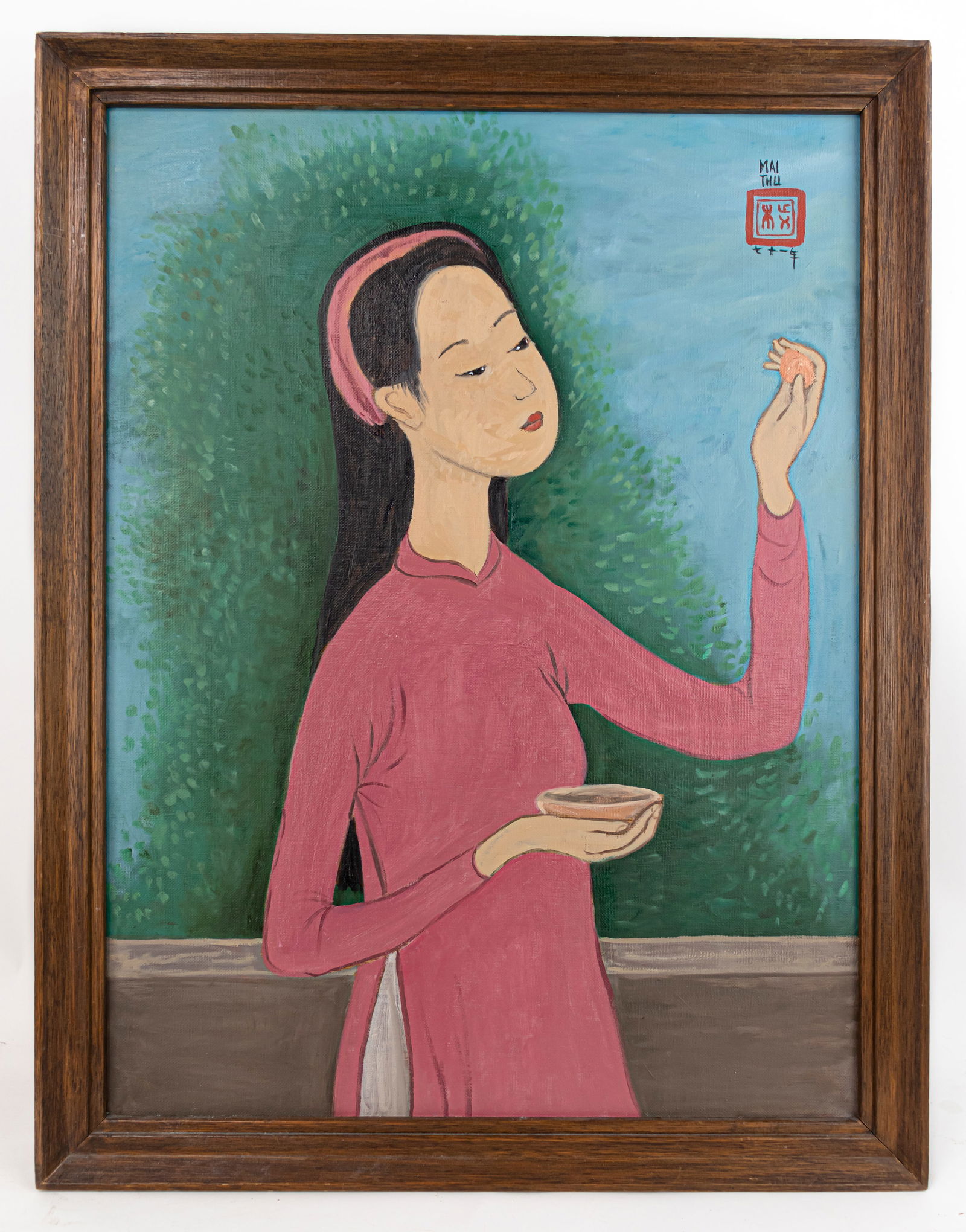 Mai Trung Thu Vietnamese French Oil Painting (In Style of) (1 of 14)