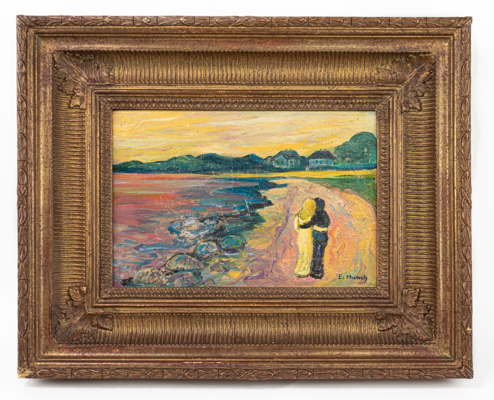 Edvard Munch Norwegian Framed Oil Painting (In Style of) (1 of 12)