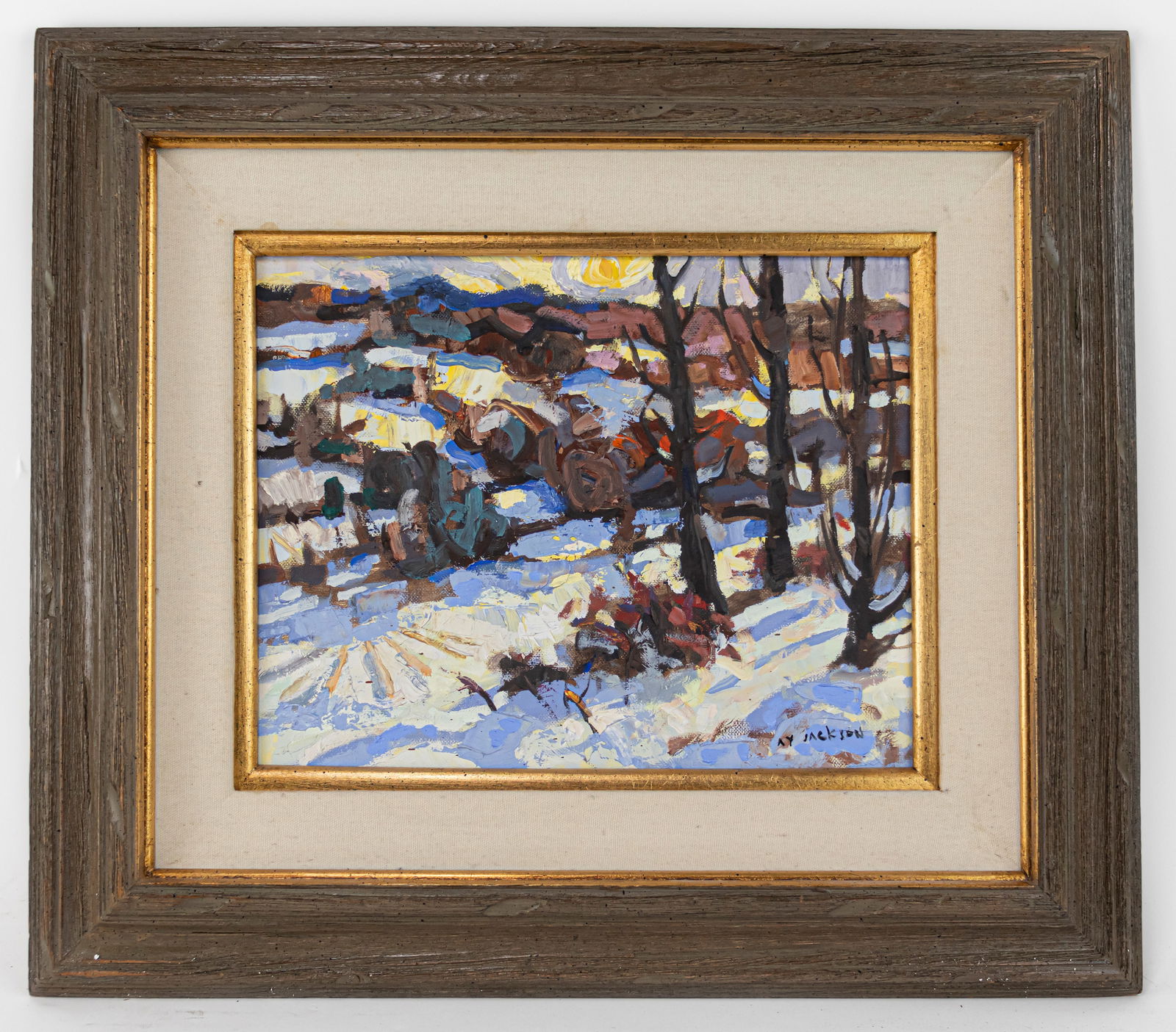 Alexander Young Jackson Oil Painting on Canvas (In Style of) (1 of 12)