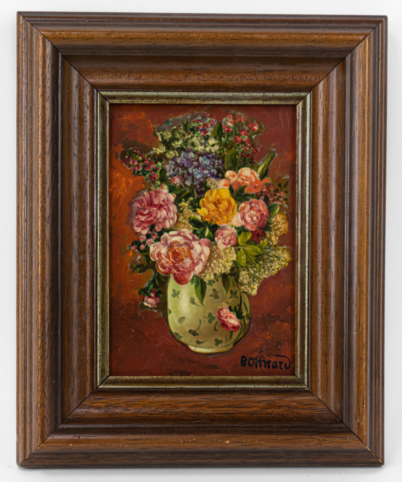 Pierre Bonnard Post-Impressionist Oil Painting (In Style of): This lot consists of a hand painted Oil on wood rendered in style of the French painter Pierre Bonnard (1867-1947). He was a French painter, illustrator and printmaker, known especially for the styliz