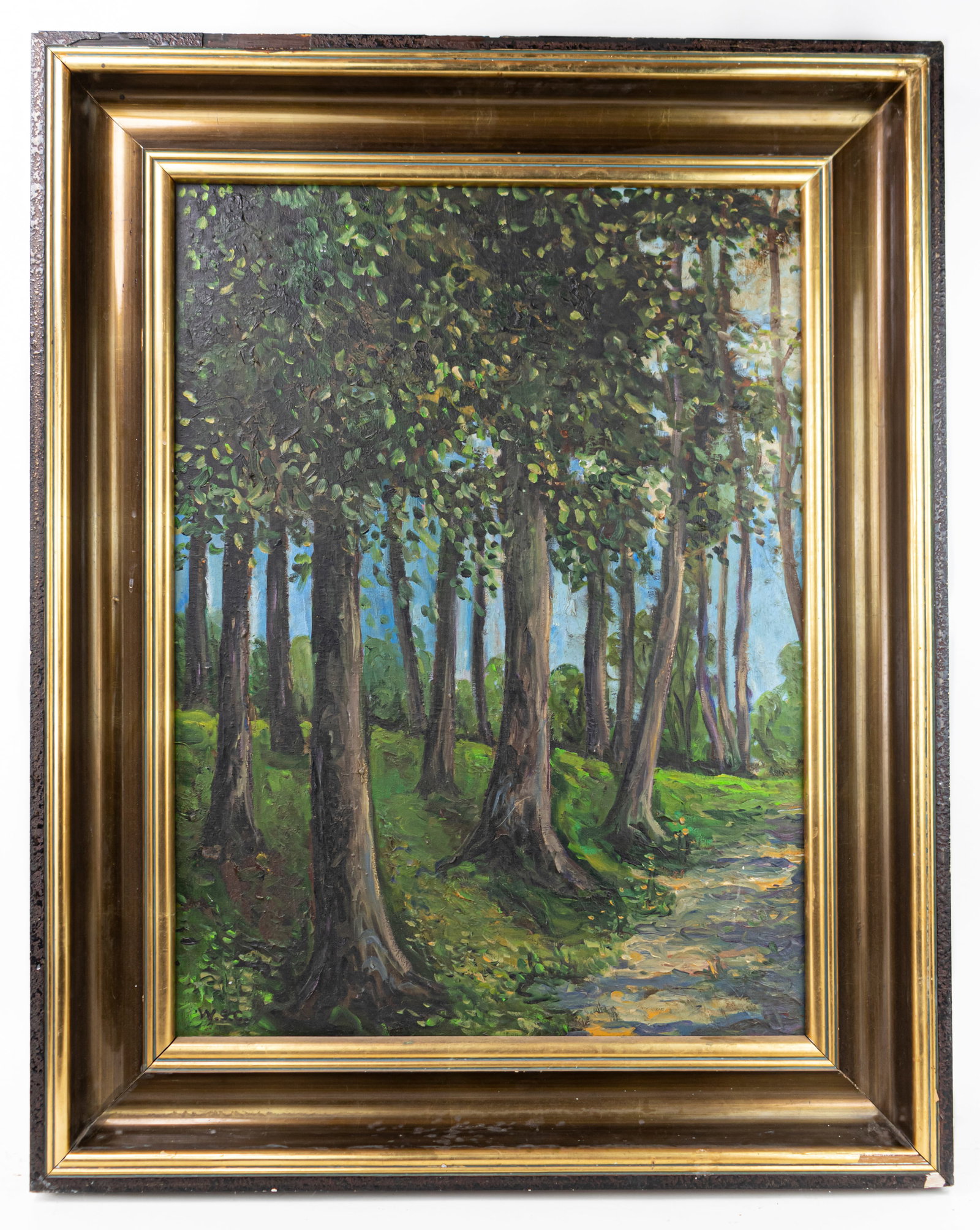 British Winston Churchill Painting (In Style of): This lot consists of a hand painted oil on canvas rendered in style of the British Prime Minister Winston Churchill (1874-1965)Winston Churchill was introduced to painting during a family holiday in J