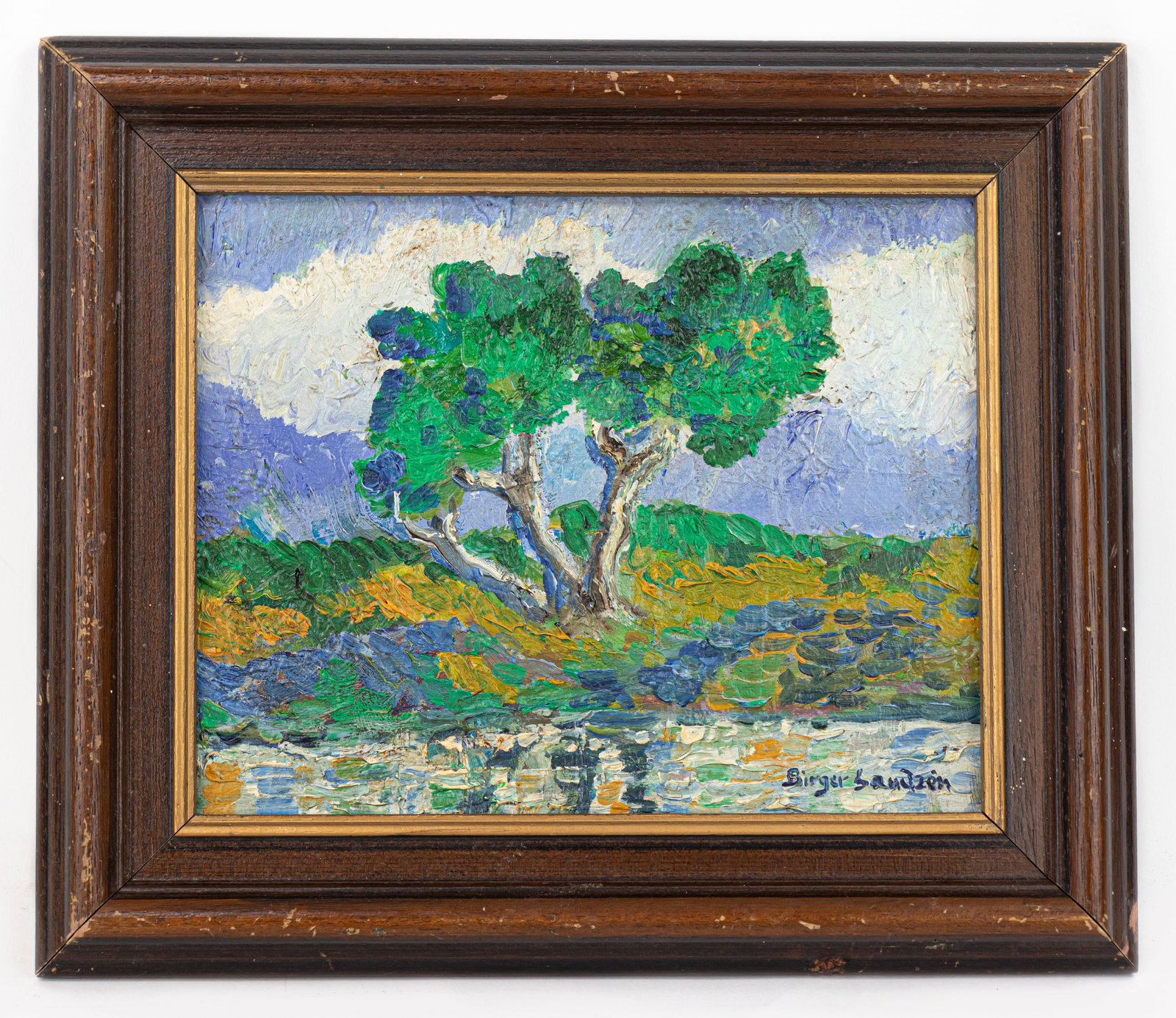 Birger Sandzen American Landscape Oil Painting signed (In Style of) (1 of 12)