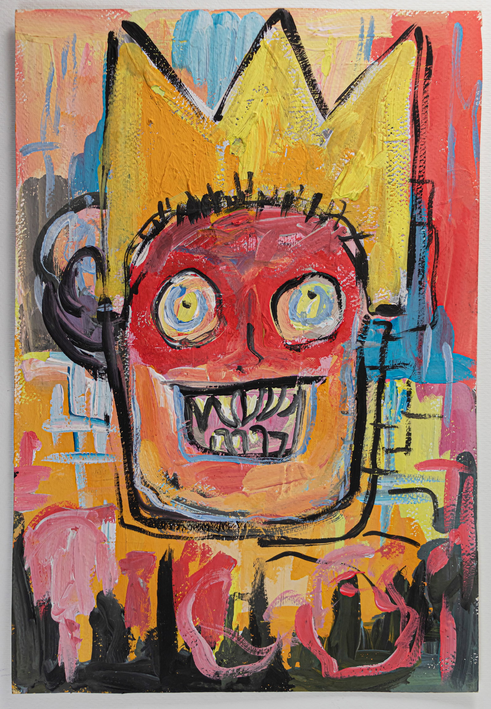 Jean-Michel Basquiat Painting SAMO JMB (In Style of) (1 of 5)