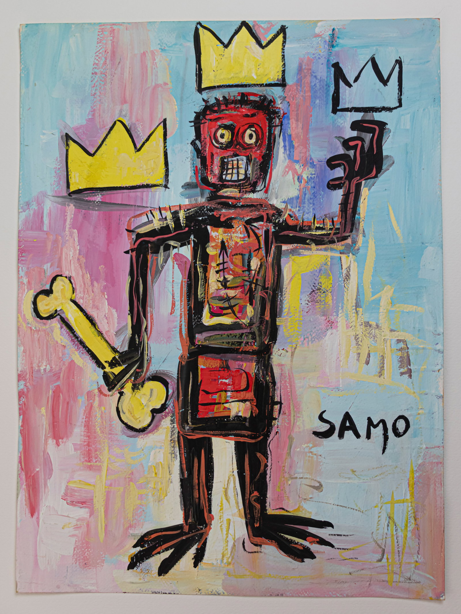 Jean-Michel Basquiat Painting SAMO JMB (In Style of) (1 of 8)