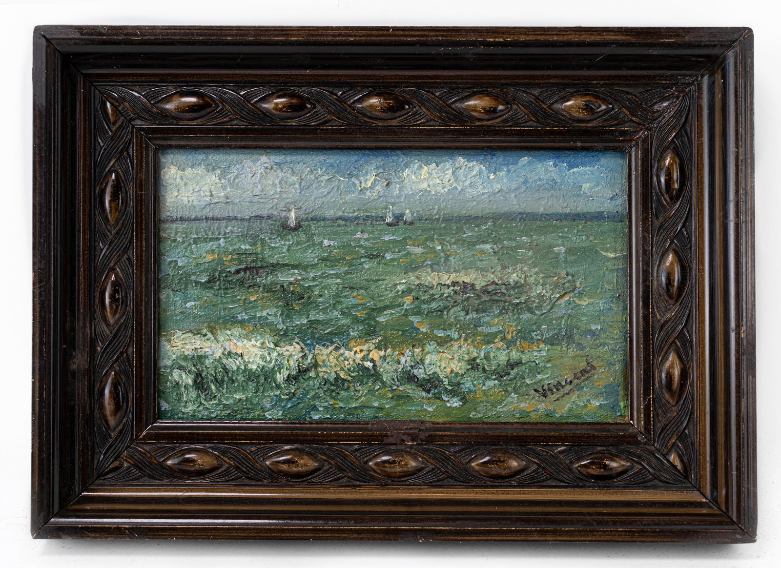 Vincent Van Gogh Dutch Framed Oil Painting on Canvas (In Style of) Monet, Degas, Cezanne era: This lot consists of a hand painted Oil on Canvas rendered in style of the Dutch painter Vincent van Gogh(1853-1890). Vincent Willem van Gogh generally considered the greatest after Rembrandt van Rijn