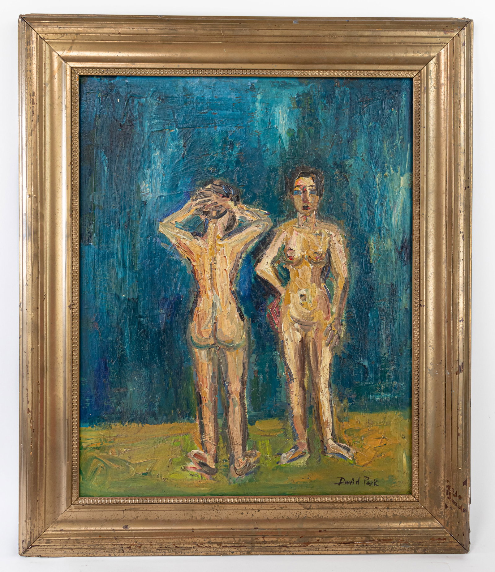 David Park American Oil Painting on Canvas (In Style of): This lot consists of a hand painted oil on canvas rendered in style of the American painter David Park (1911-1960) David Park was an American painter best known for his involvement in the Bay Area Fig