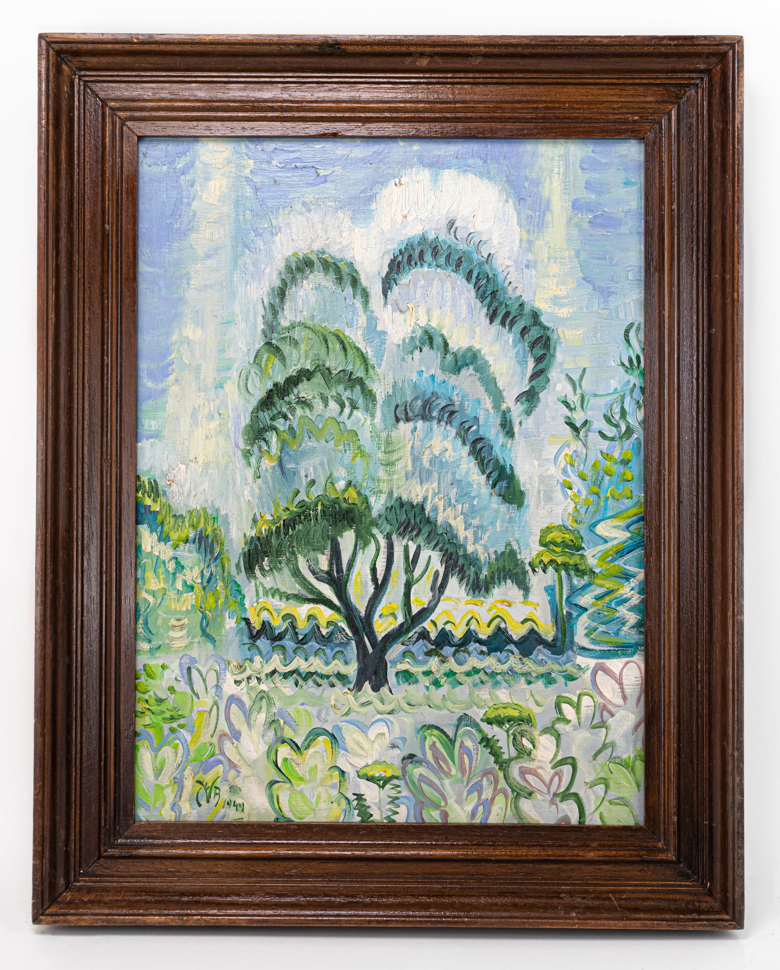 American Charles E. Burchfield Painting In the Style of (1 of 11)