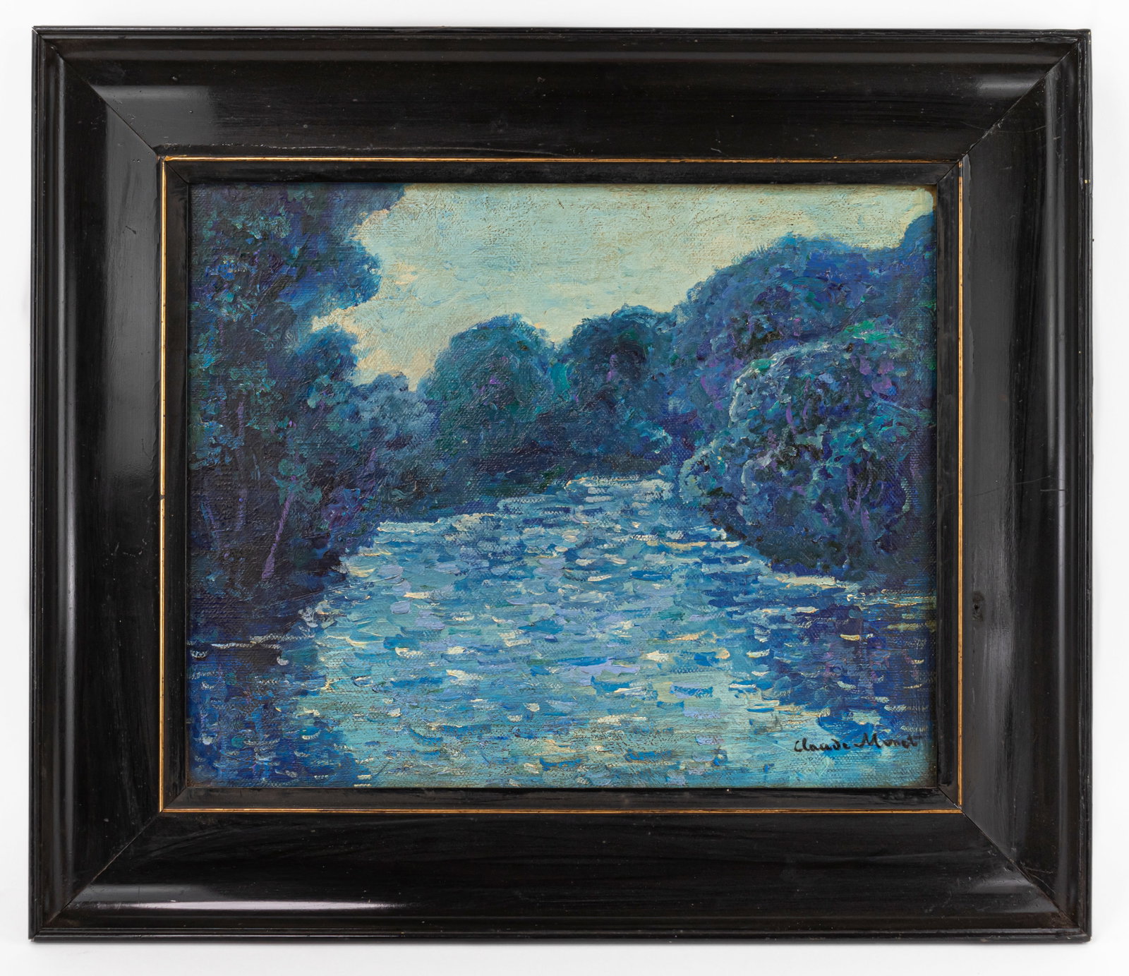 Claude Monet French (Oil on Canvas Painting) In style of Renoir, Manet, Impressionist Era (1 of 11)