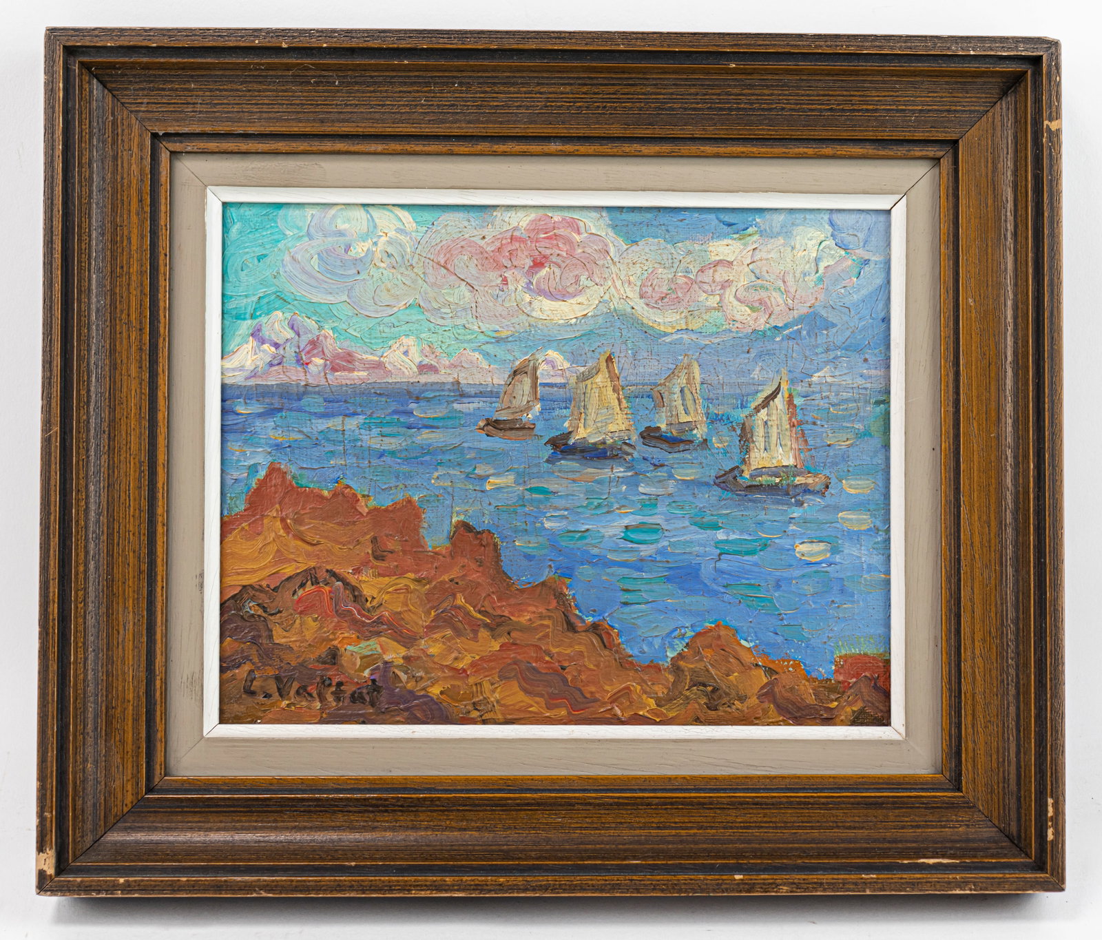 Louis Valtat French Oil Painting on Canvas (In Style of): This lot consists of a hand painted Oil on Canvas rendered in style of the French painter Louis Valtat. Louis Valtat was a French painter and printmaker associated with the Fauves who first exhibited 