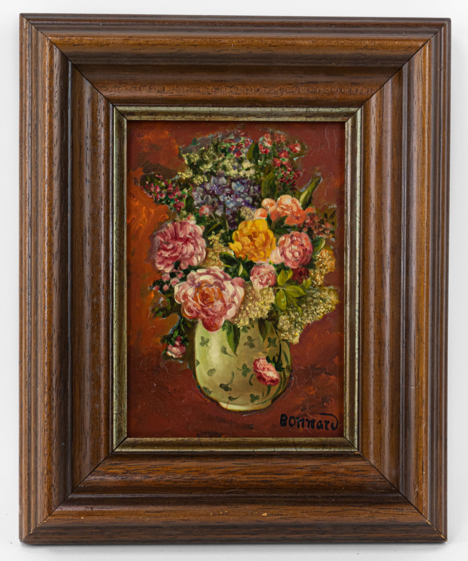 Pierre Bonnard Post-Impressionist Oil Painting (In Style of): This lot consists of a hand painted Oil on wood rendered in style of the French painter Pierre Bonnard (1867-1947). He was a French painter, illustrator and printmaker, known especially for the styliz