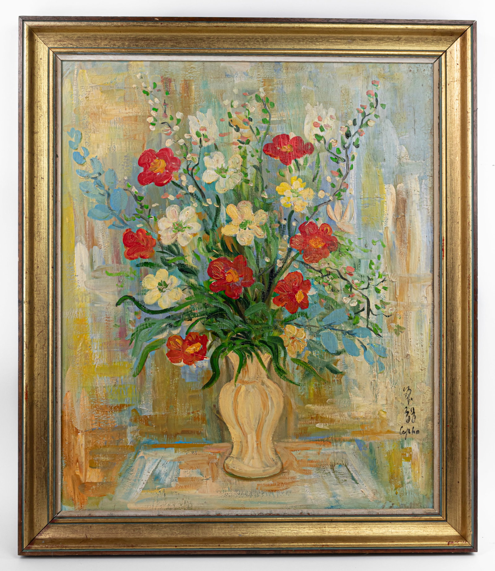 French-Vietname Le Pho Oil Painting on Canvas (in Style of) (1 of 13)