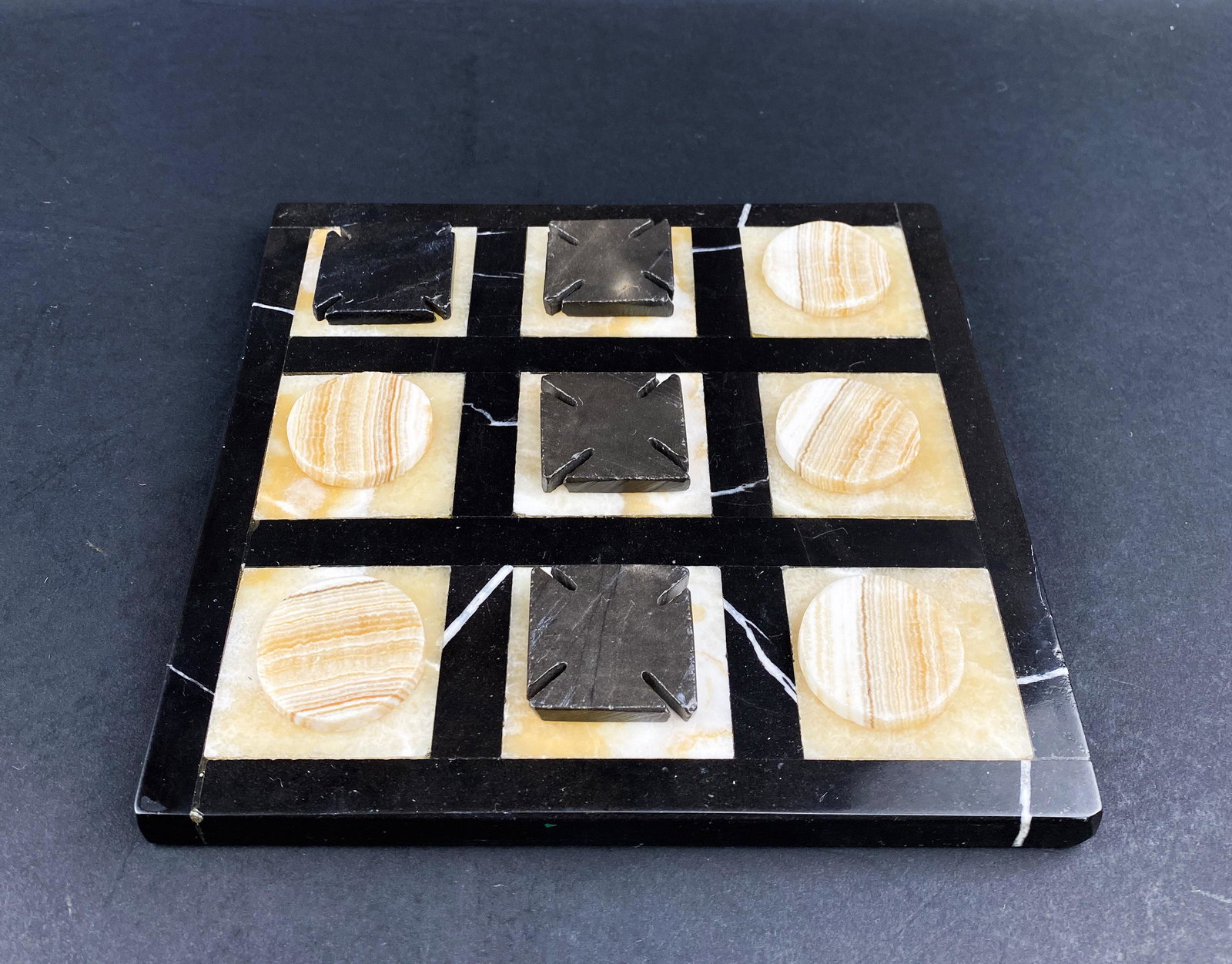 Vintage Marble Tic Tac Toe Board (1 of 7)