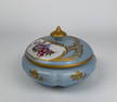 Limoges Blue Gold Round Box