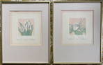 Pair ofd Signed, Limited Edition Prints by Roberta