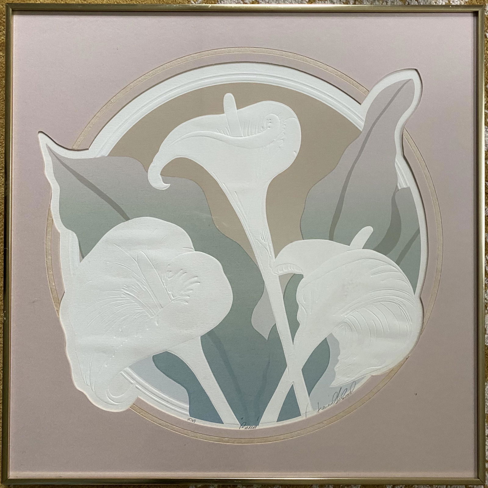 Vintage Serigraph "Calla Lilies" (1 of 7)