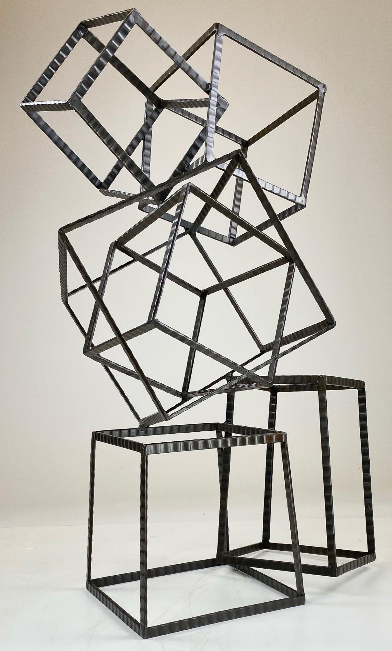 Metal Cube Sculpture (1 of 8)