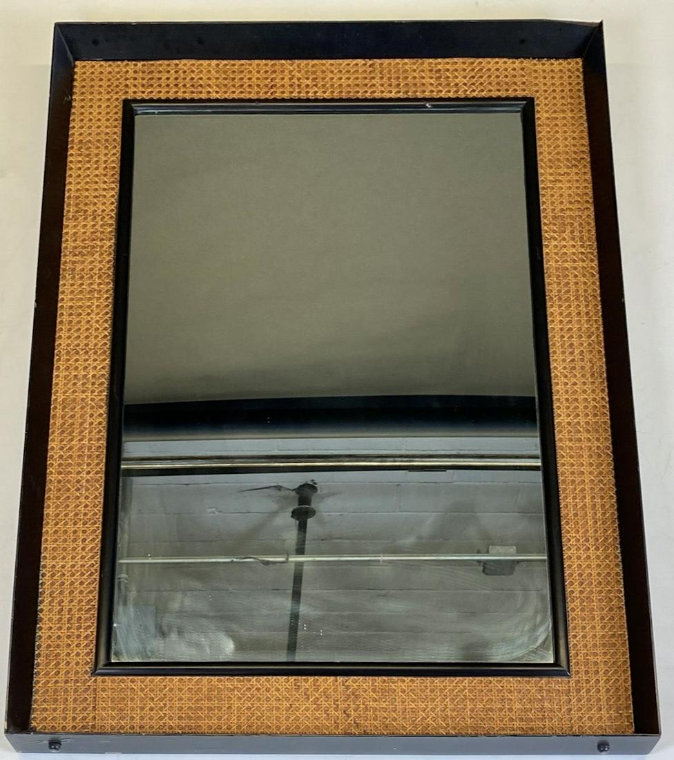 Cane and Wood Wall Mirror (1 of 13)