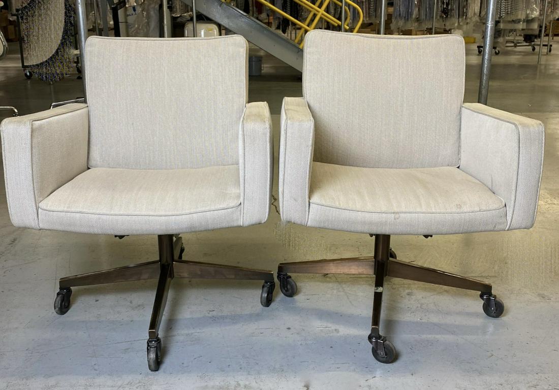 2nd Lot, Pair of Vintage Knoll Upholsterd Conference (1 of 10)