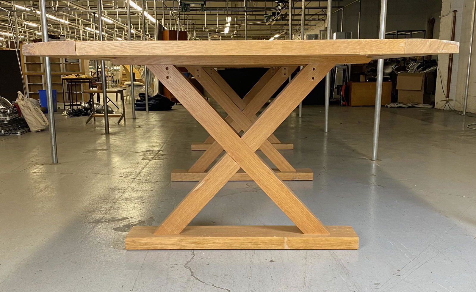 Christian Liagre 137" Wood X Base Conference Table (1 of 14)