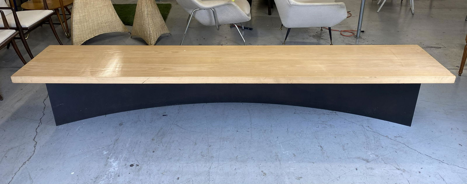 Donald Judd Style Wood and Metal Bench (1 of 13)