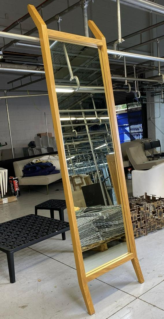 Semigood Rift White Oak Leaning Mirror (1 of 9)