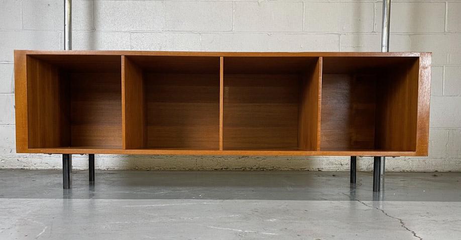 Modern, Low & Long, Open Front Wood Credenza (1 of 13)