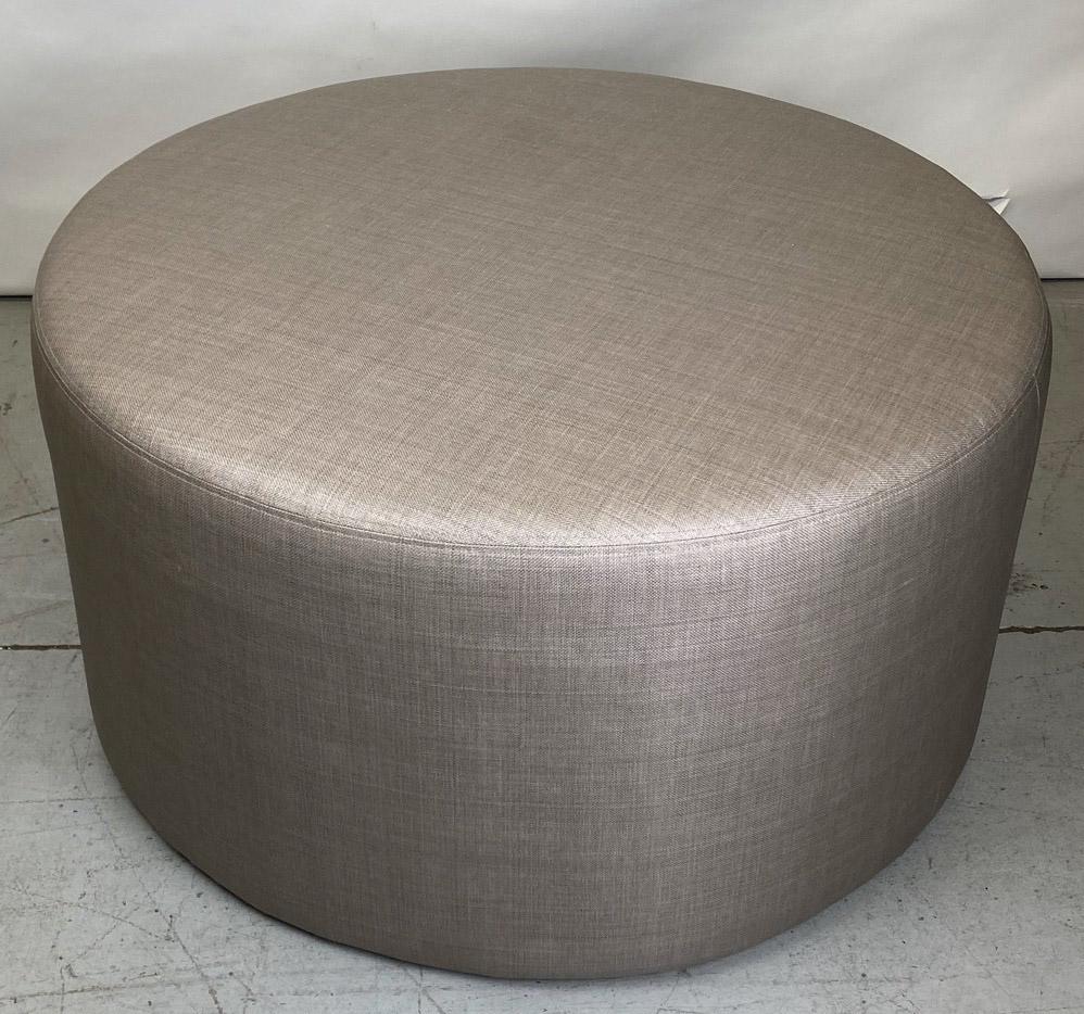 36" Round Upholstered Ottoman (1 of 6)