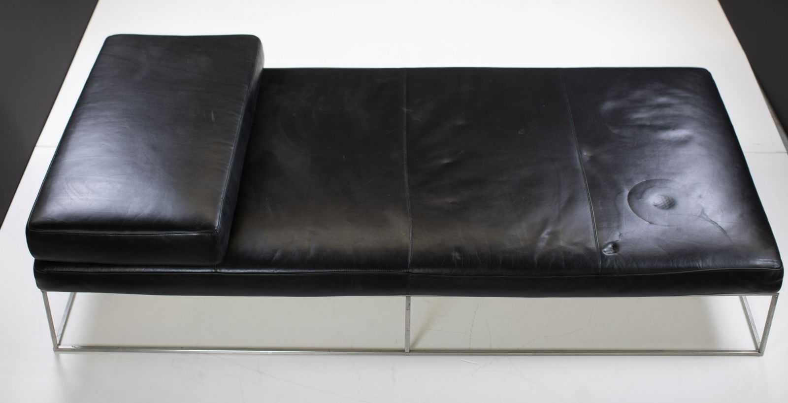 Modern Low, Black Leather Daybed (1 of 18)
