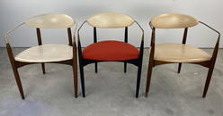 3 Mid-Century Dan Johnson Viscount Kodawood Armchairs