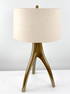 Cleo Brass Tripod Wishbone Lamp