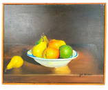 Painting, Bowl of Summer Fruit, Joseph Wilder