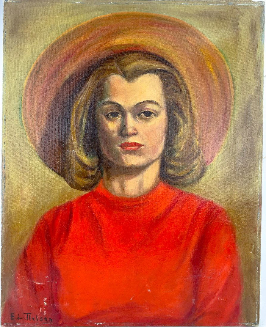 E.L. Nelson Painting Oil on Canvas (1 of 13)