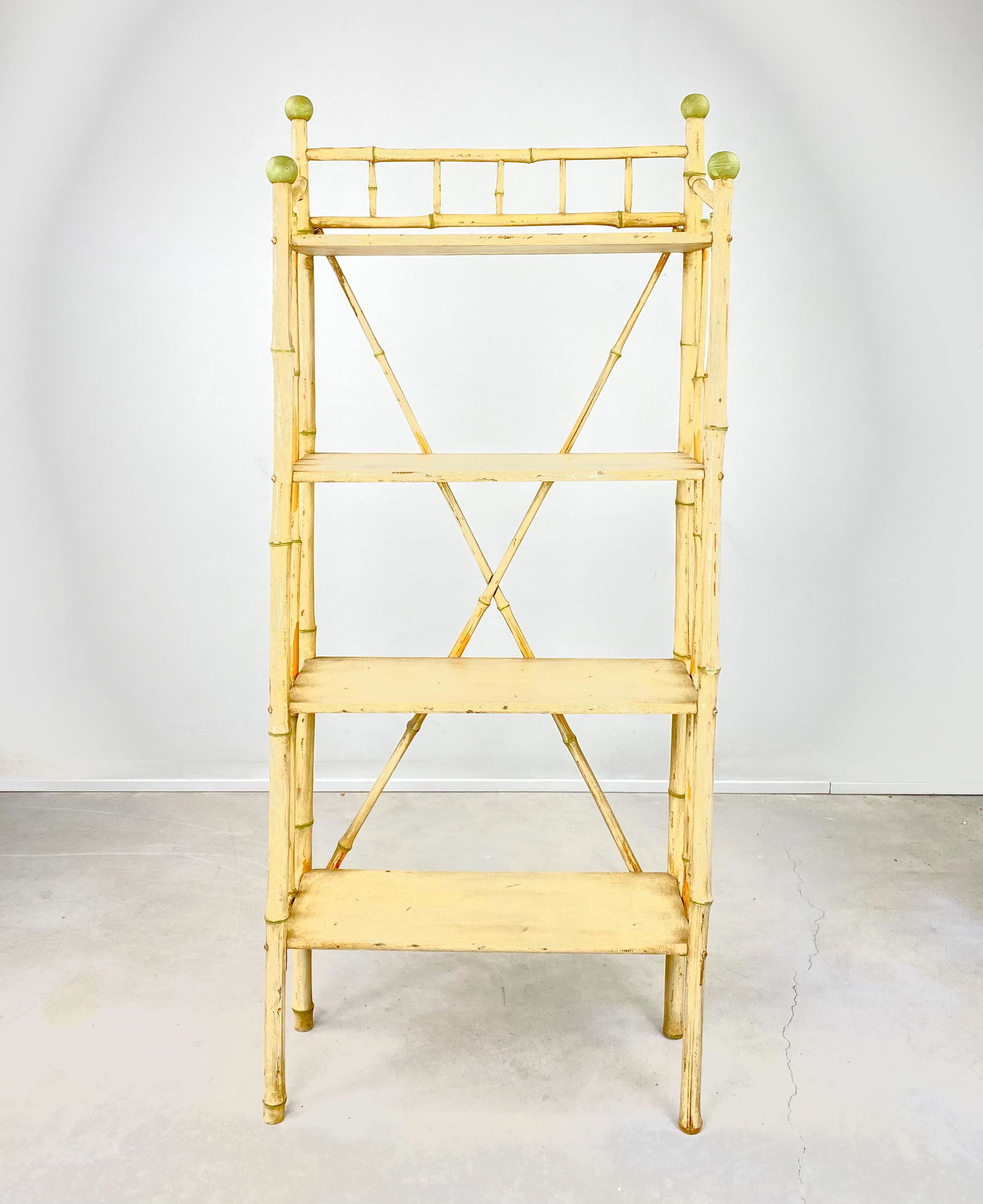 Vintage Bamboo and Wood Etagere (1 of 15)