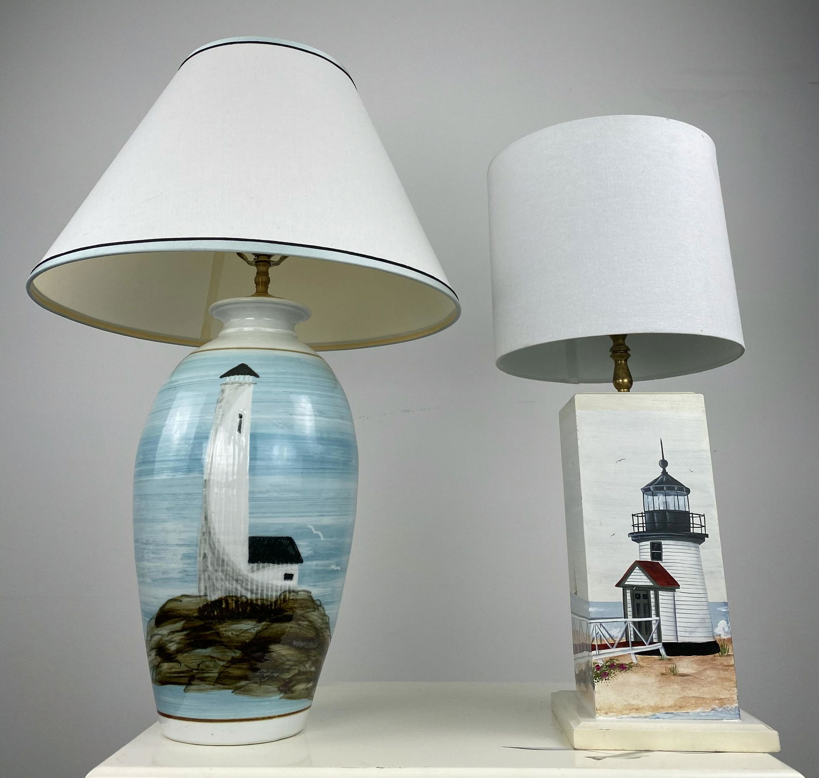 2 Handmade Coastal Landscape Lamps (1 of 14)