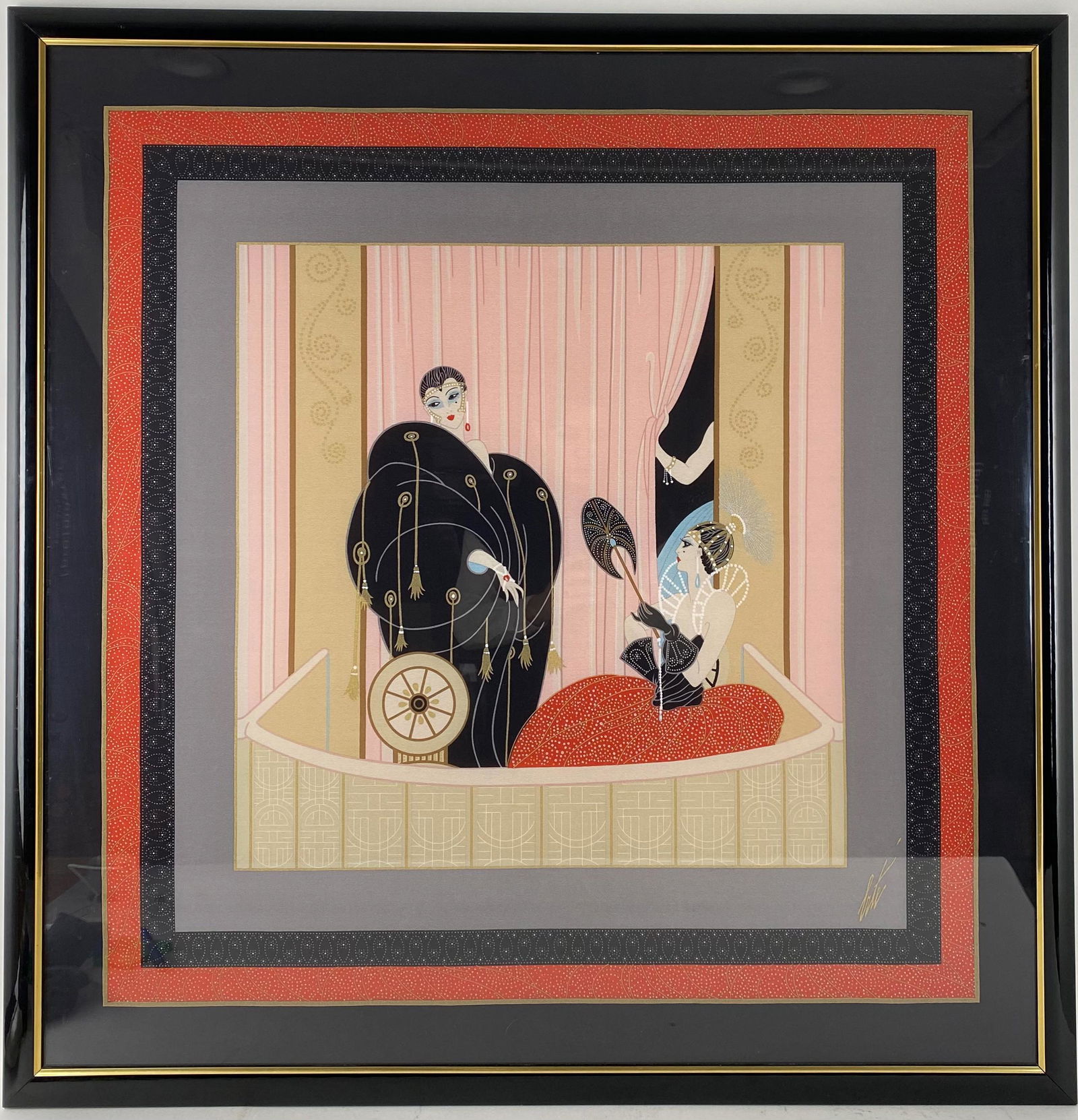 Erte Printed and Framed Scarf (1 of 12)